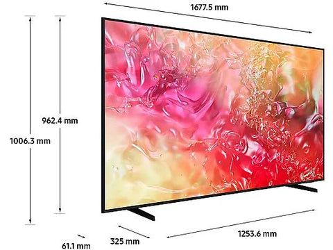 SAMSUNG DU7100 TV LED, 75 ", UHD 4K